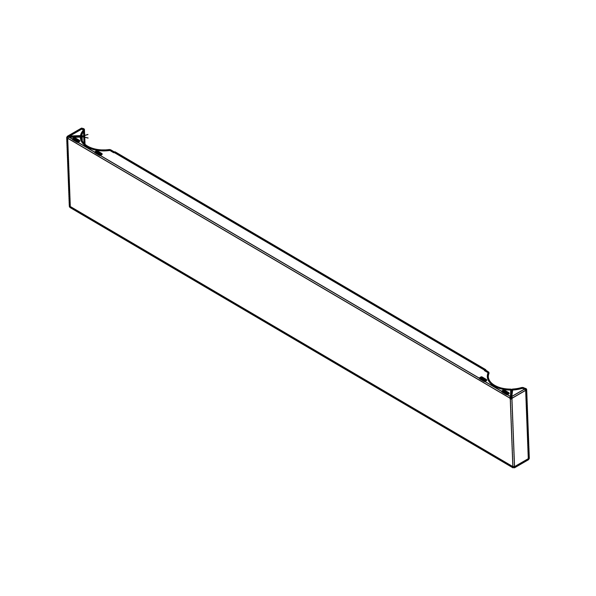 Plinth Panel Taur+ 90cm Arct