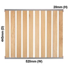 Wooden Shelf + Stainless Edge V40 Bvc