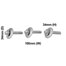 Screw, Counterweight, Top, 3pc
