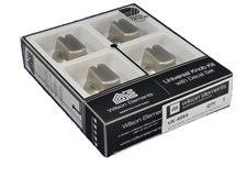 Knob Set Of 4- Universal Kit Stainless Steel Appearance, 40mm Skirt