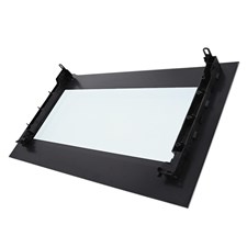 Panel Door Glass Front Stainless Steel 591.5 X 33