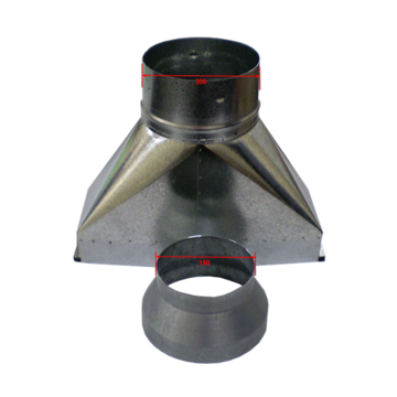 Adaptor Flue Vent 200mm And 150mm
