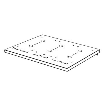 Hob Glass & Bracket & Frame