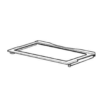 Shelf Panel Glass Deli Bin Assembly