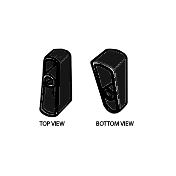 End Stand-off Handle Black Sod Forte