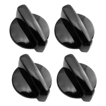 Knob Control Black Kit Of 4