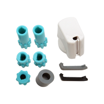 Knob Single- Universal Kit White, 30mm Skirt