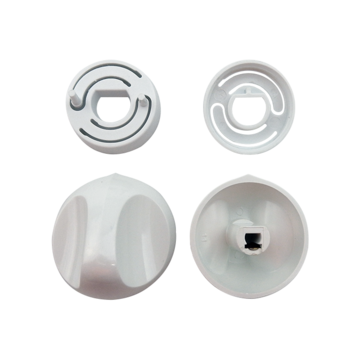 Knob & Skirt Kit White